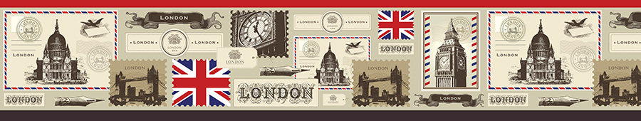 Скинали для кухни: Почтовые марки, Лондон