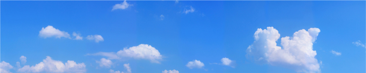 Скинали для кухни: Облака на синем небе
