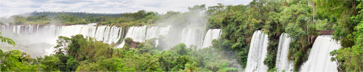 Скинали для кухни: Каскад водопадов в джунглях