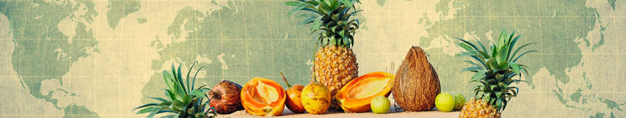 Скинали для кухни: Тропические фрукты