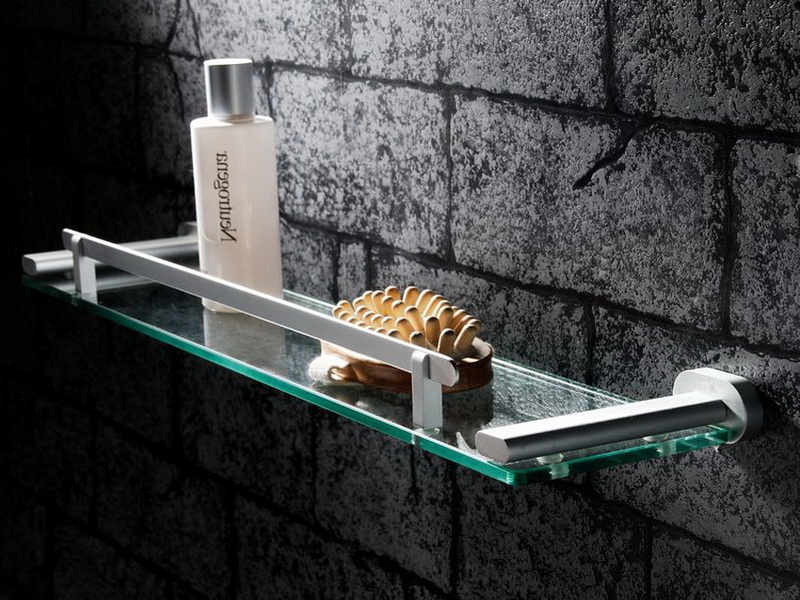 Стеклянные полки для ванной: купить стеклянную полку для ванной комнаты