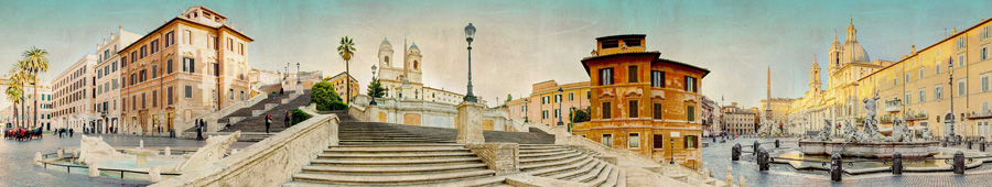 Площадь Навона и Испании в Риме