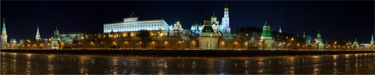 Вид на Кремль ночью
