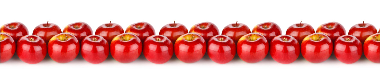 Скинали для кухни: Красные яблоки