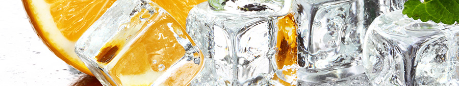Скинали для кухни: Апельсин и кубики льда